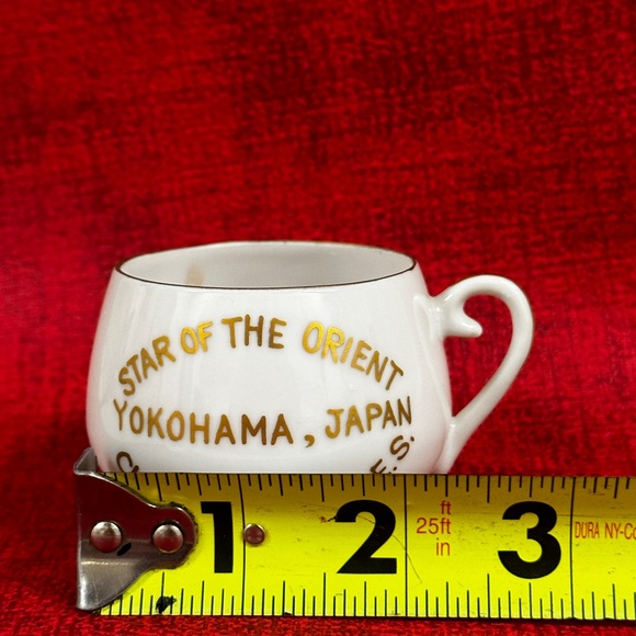 Vintage ЧОКОНАМА, JAPAN  Star of the Orient chapter 2 O.E.S Miniature Teacup - Picture 5 of 7